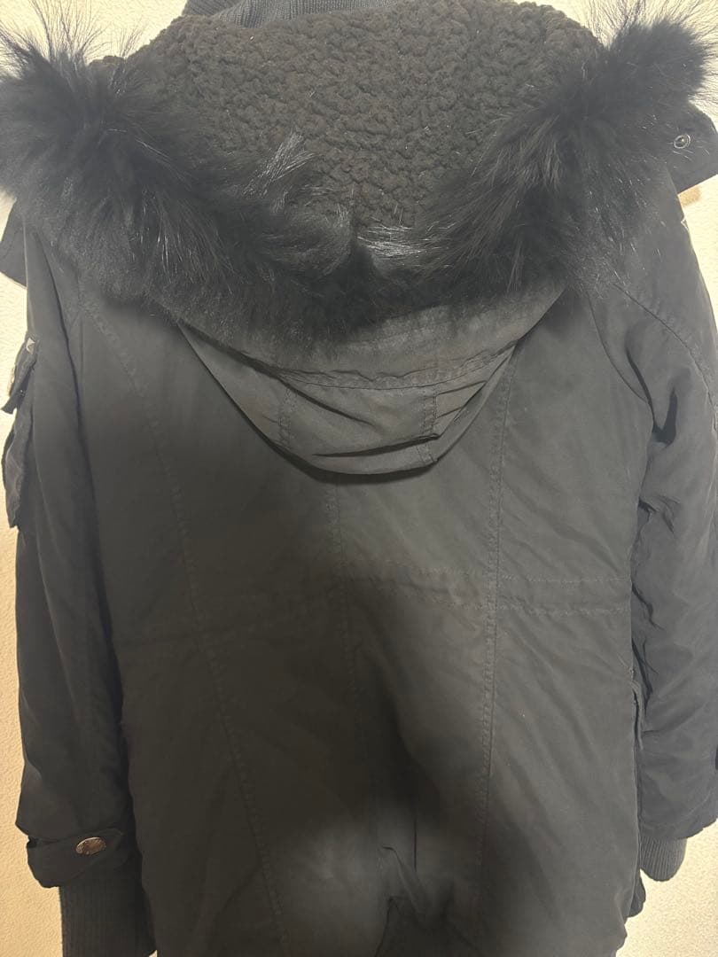 ghost of harlem ミリタリージャケット コート black ファー