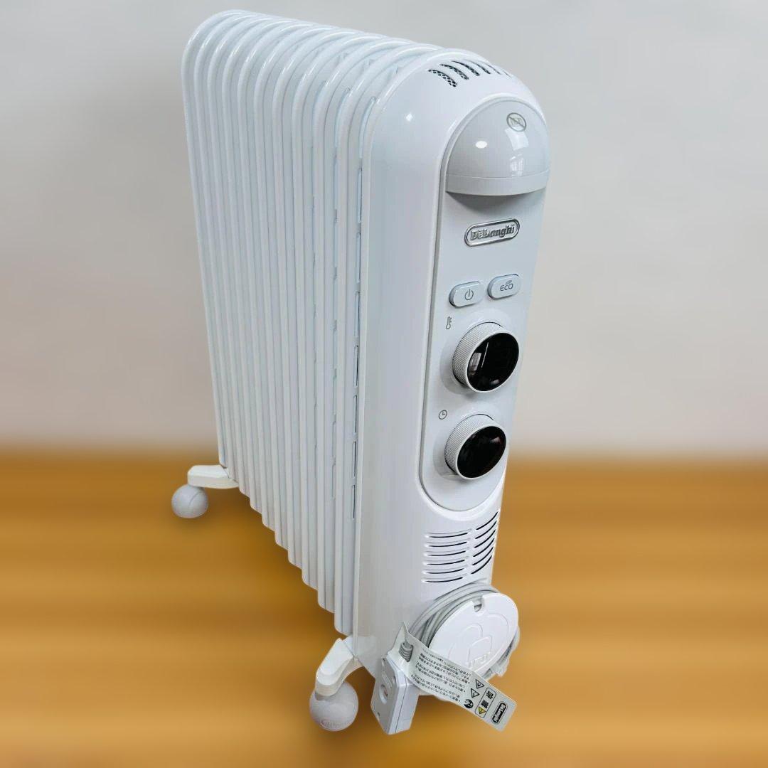 【美品】デロンギ アミカルド オイルヒーター ライトグレー RHJ45M1115