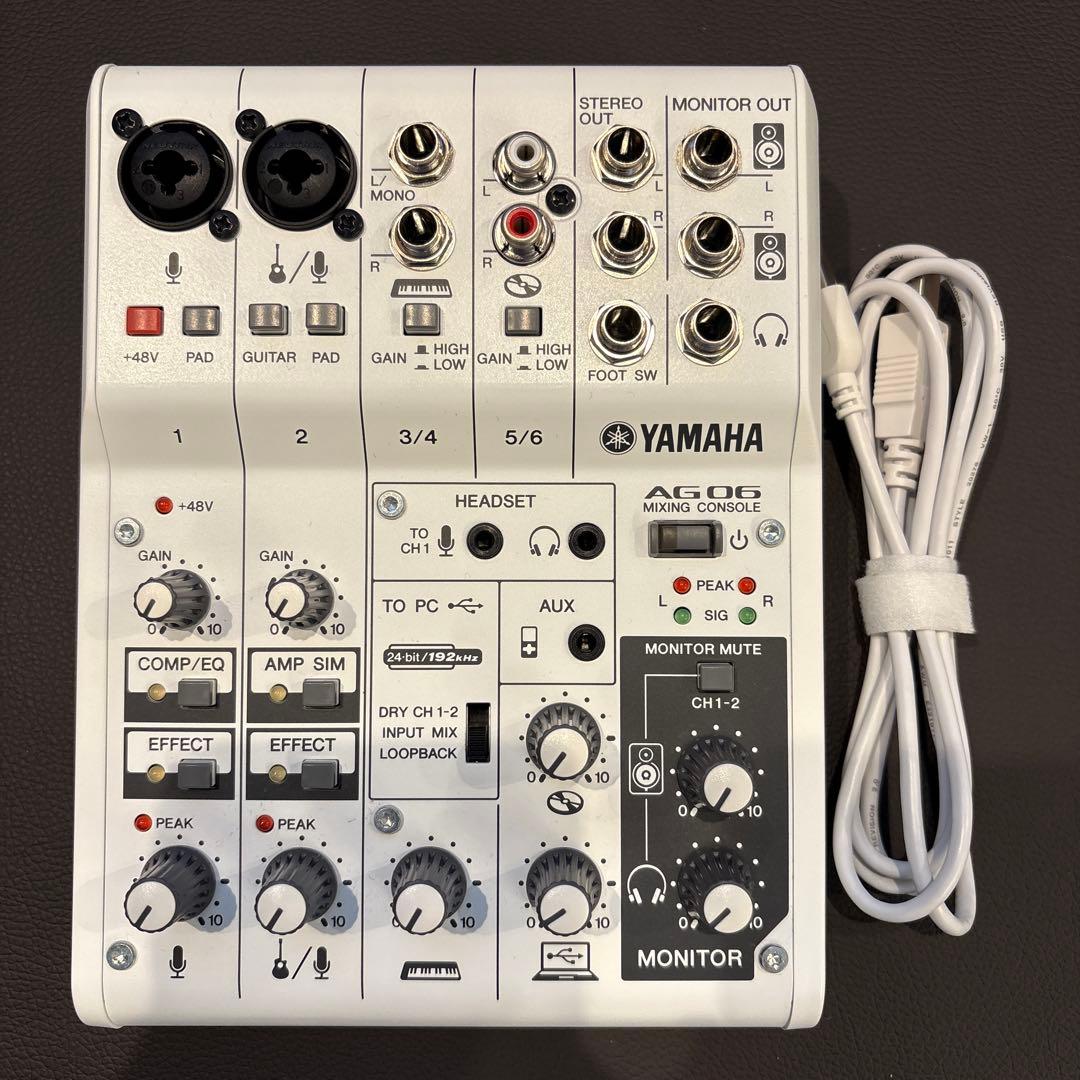 YAMAHA AG06 ミキサー 本体＋USBケーブルのみ