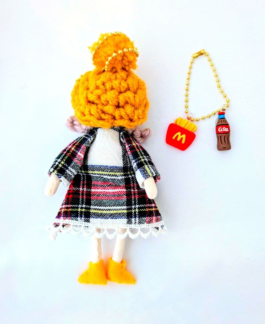 Akubi様ハンドメイド ドールチャーム バッグチャーム お人形