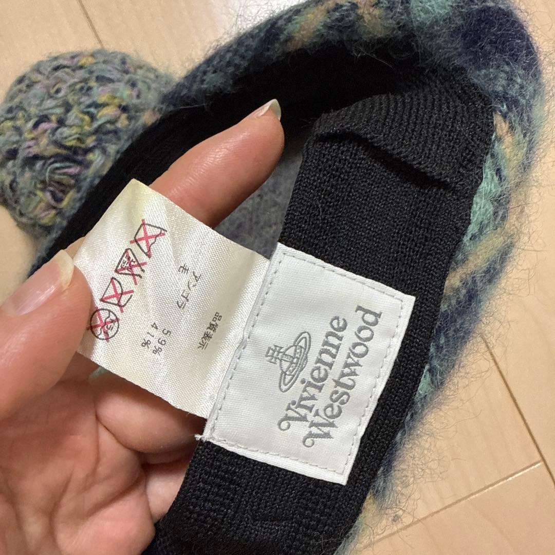 Vivienne Westwood チェック柄 ベレー帽 S/M