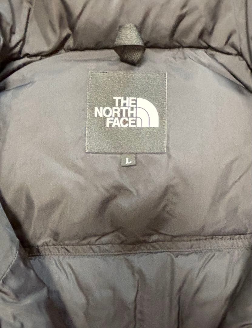 THE NORTH FACE ヌプシダウンベスト Lサイズ レッド/ブラック