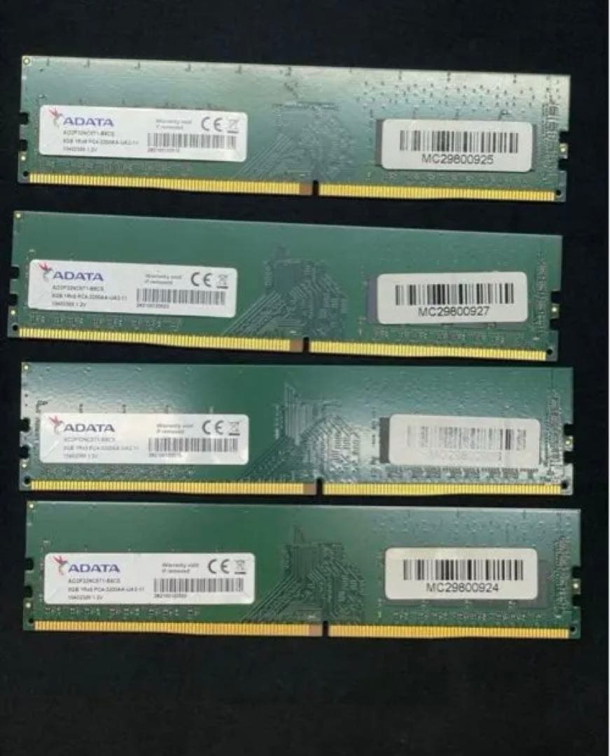 正常動作品　DDR4-3200 8G x 4本 = 32GB