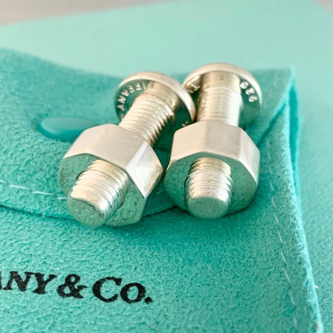ティファニー 希少 ボルト ネジ カフス シルバー 925 S97e