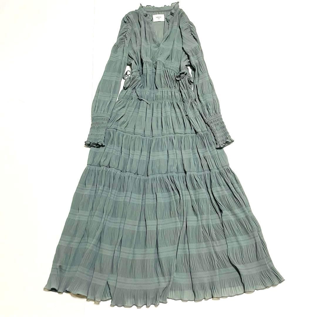 AMERI シャーリング ロングワンピース Ameri VINTAGE デザイン