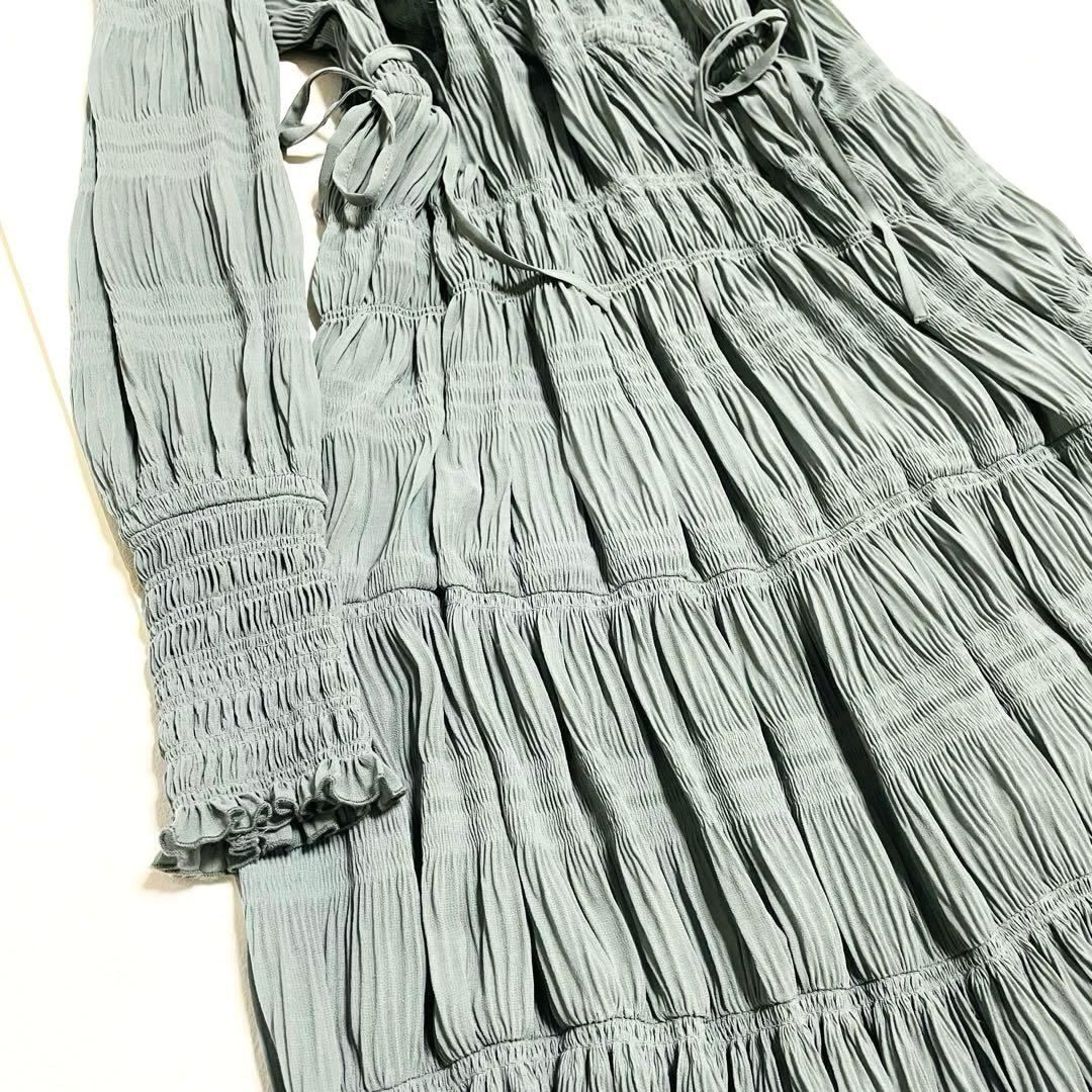 AMERI シャーリング ロングワンピース Ameri VINTAGE デザイン