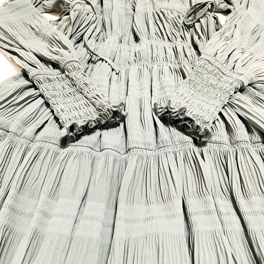 AMERI シャーリング ロングワンピース Ameri VINTAGE デザイン