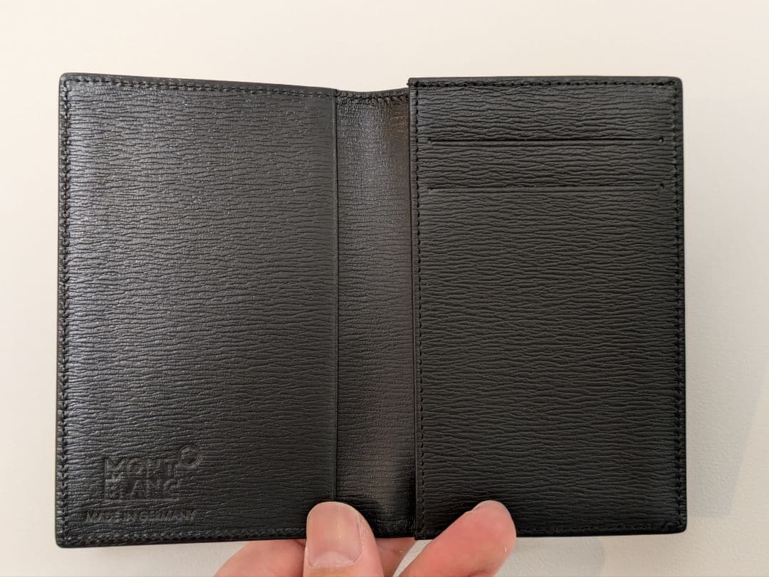【美品】Montblanc 名刺入れ カードケース レザー 黒 ドイツ製