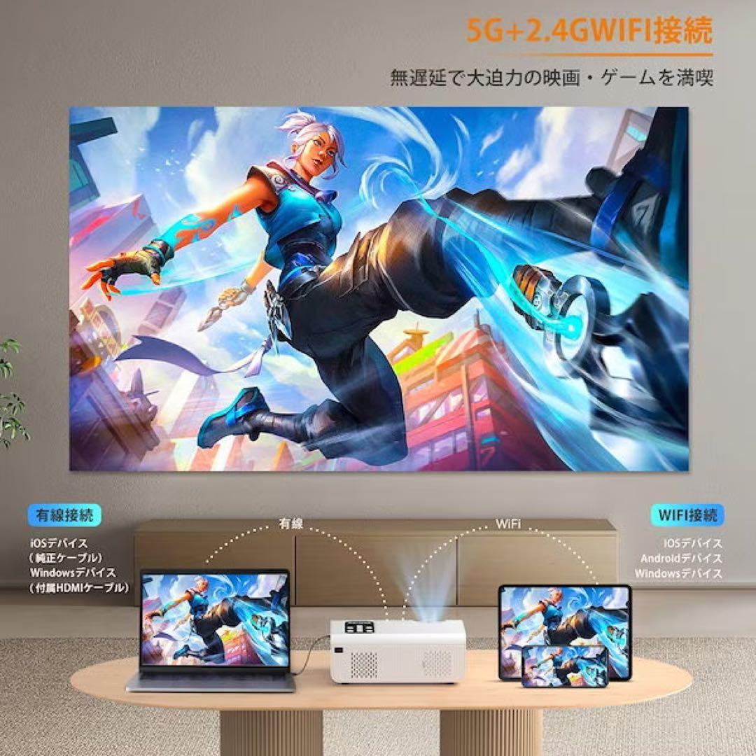 15000LM WIFI プロジェクター 小型 1080P 4K対応