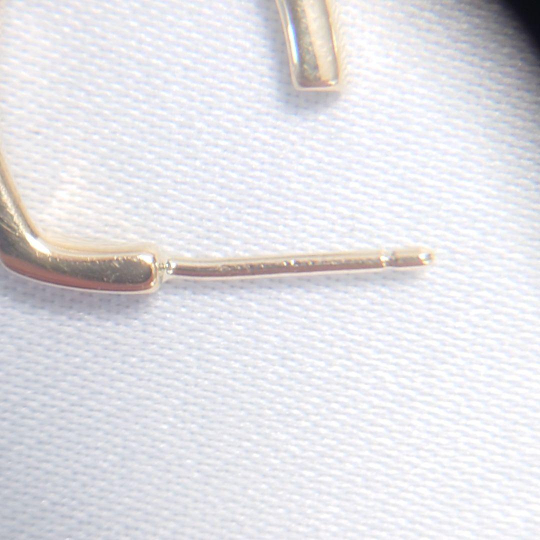 【希少】ティファニー K18 スクエア フープ ピアス 片耳用 5782