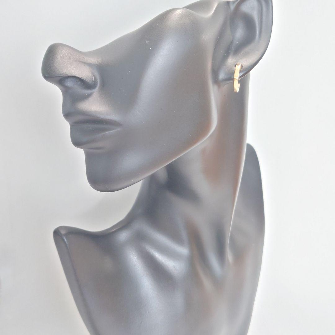 【希少】ティファニー K18 スクエア フープ ピアス 片耳用 5782