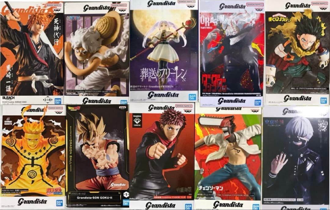 Grandista 各作品の主人公　フィギュア10体セット