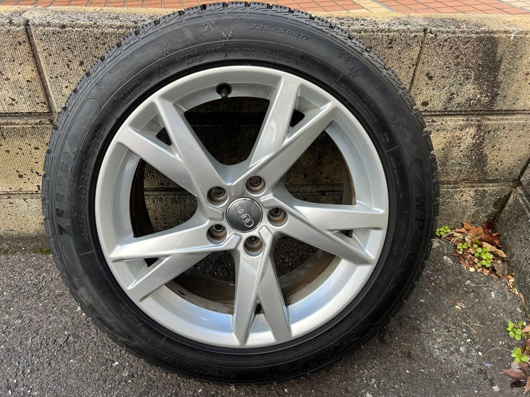 送料込 アウディ純正A4スタッドレス ホイール 4本セット225/50R17