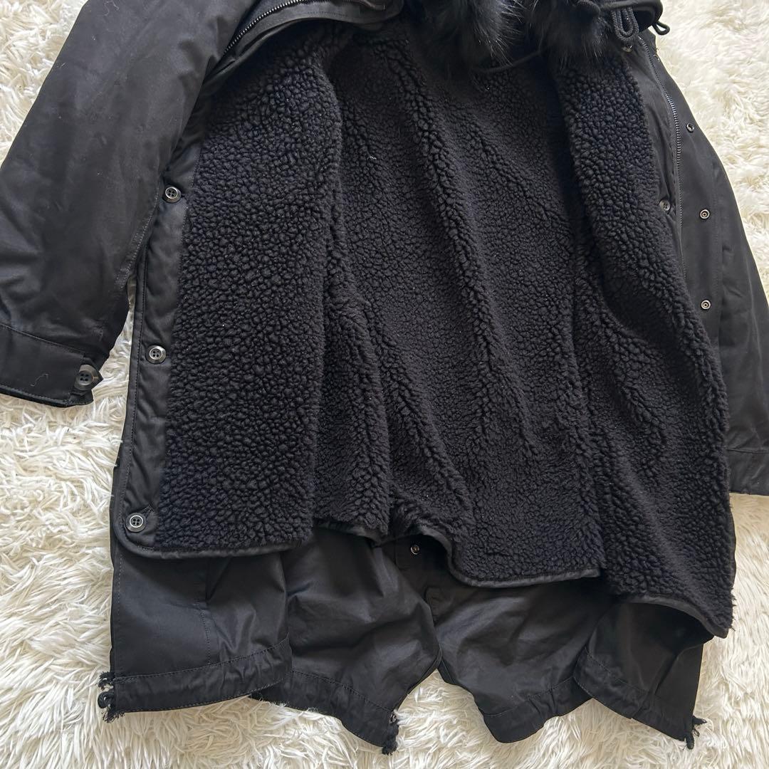 ATTACHMENT アタッチメント モッズコート　ライナー付　ブラック　1