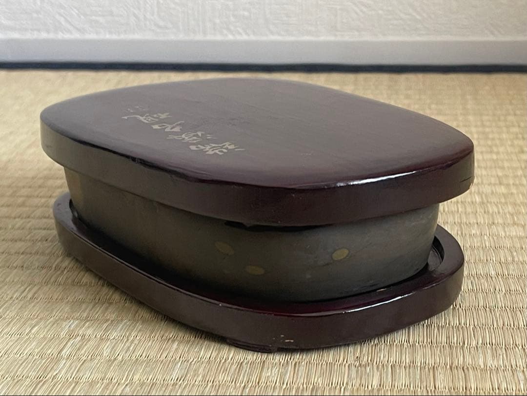 瑞溪名碩 硯 漆器 6寸梅花抗 中国 すずり