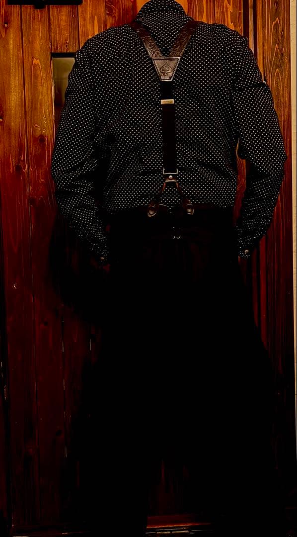 A GOODTIME PRODUCTIONレザー サスペンダー　ベラフォンテ