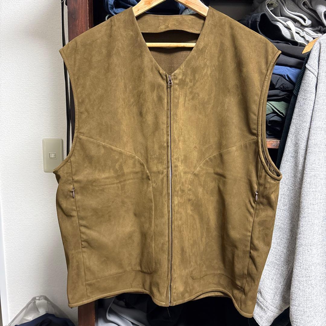 KAJA ブラウン ジップアップ ベスト