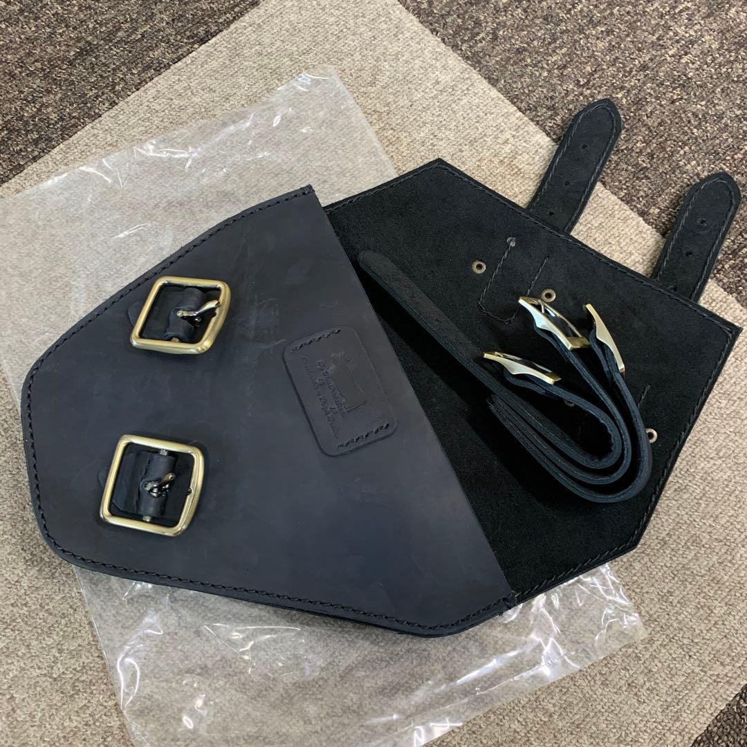 レブル250用　ストレイン製　本革サイドバッグ３点セット