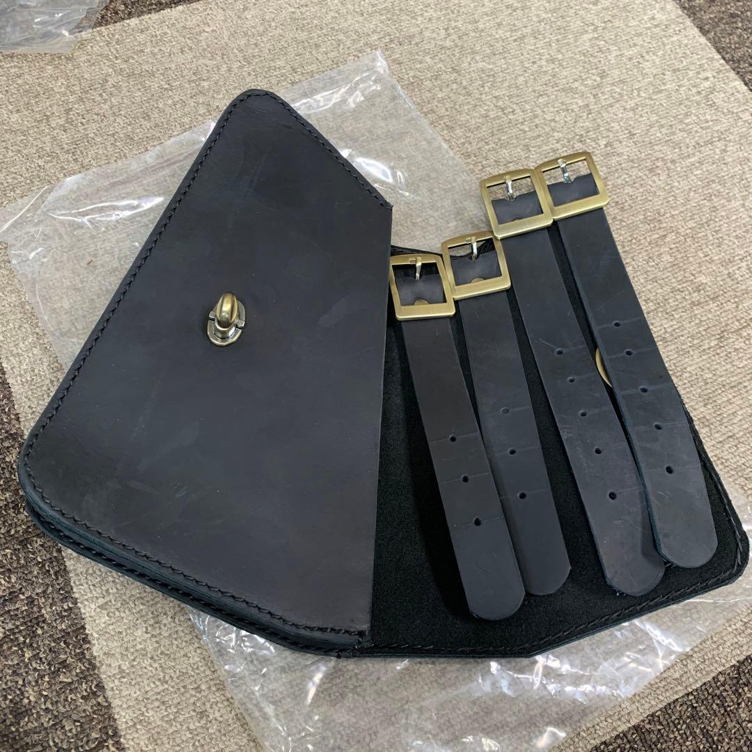 レブル250用　ストレイン製　本革サイドバッグ３点セット