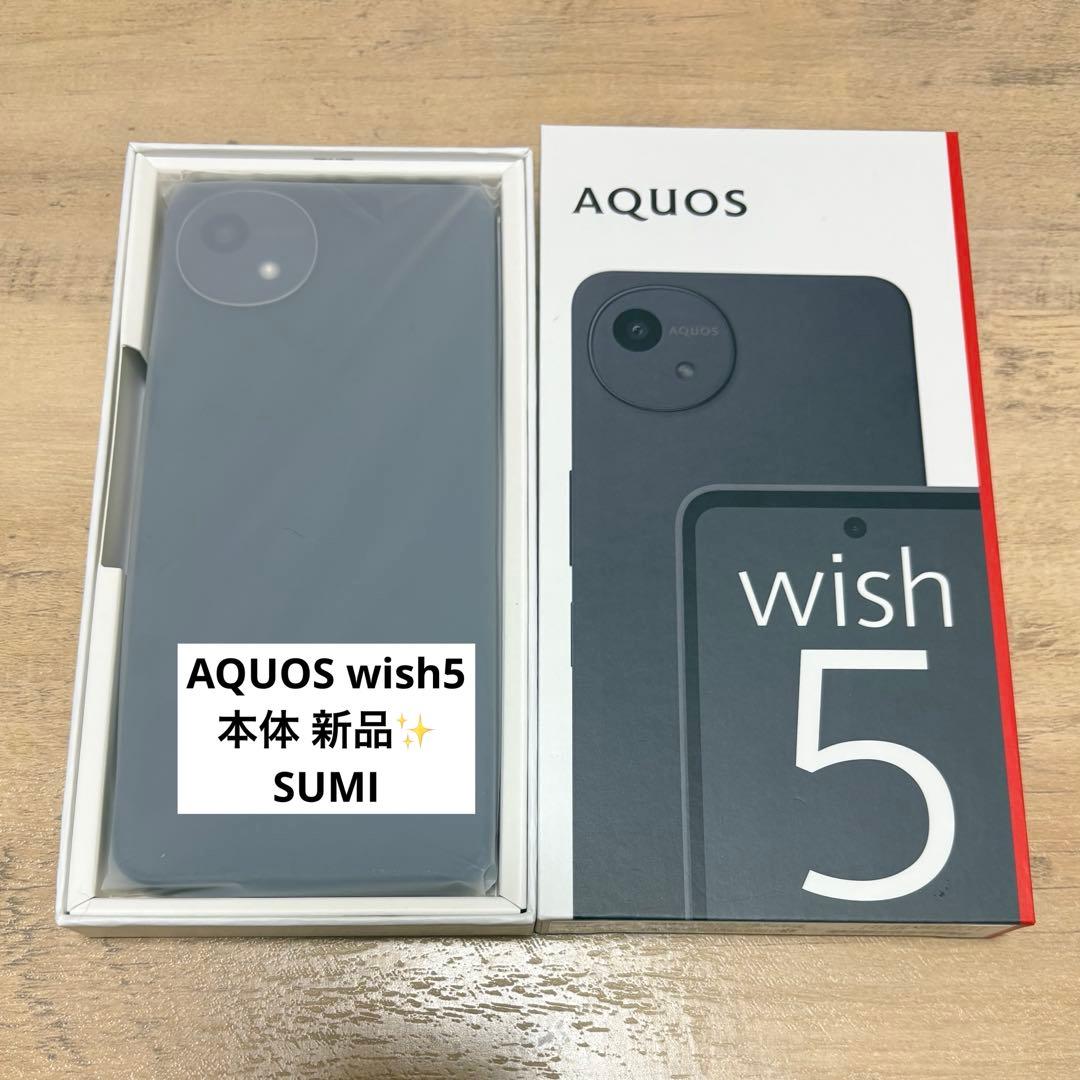docomo AQUOS wish5 sumi 新品本体