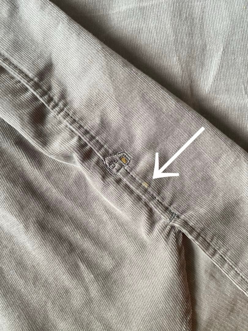 HUIS 遠州織物 みじんコールバンドカラーオーバーシャツ アッシュグレー