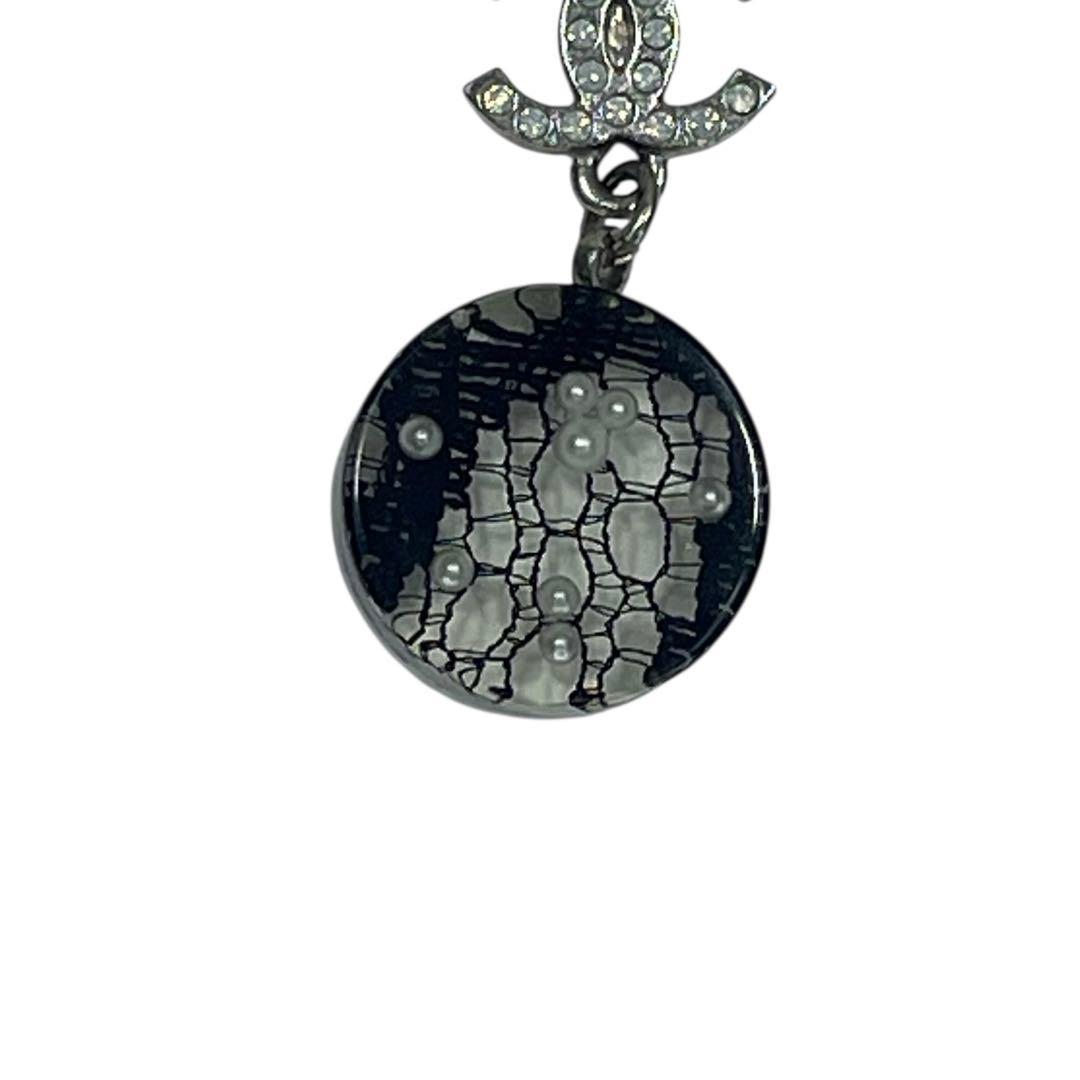 極美品‼️ CHANEL シャネル　ピアス　ココマーク　ラインストーン　クリア