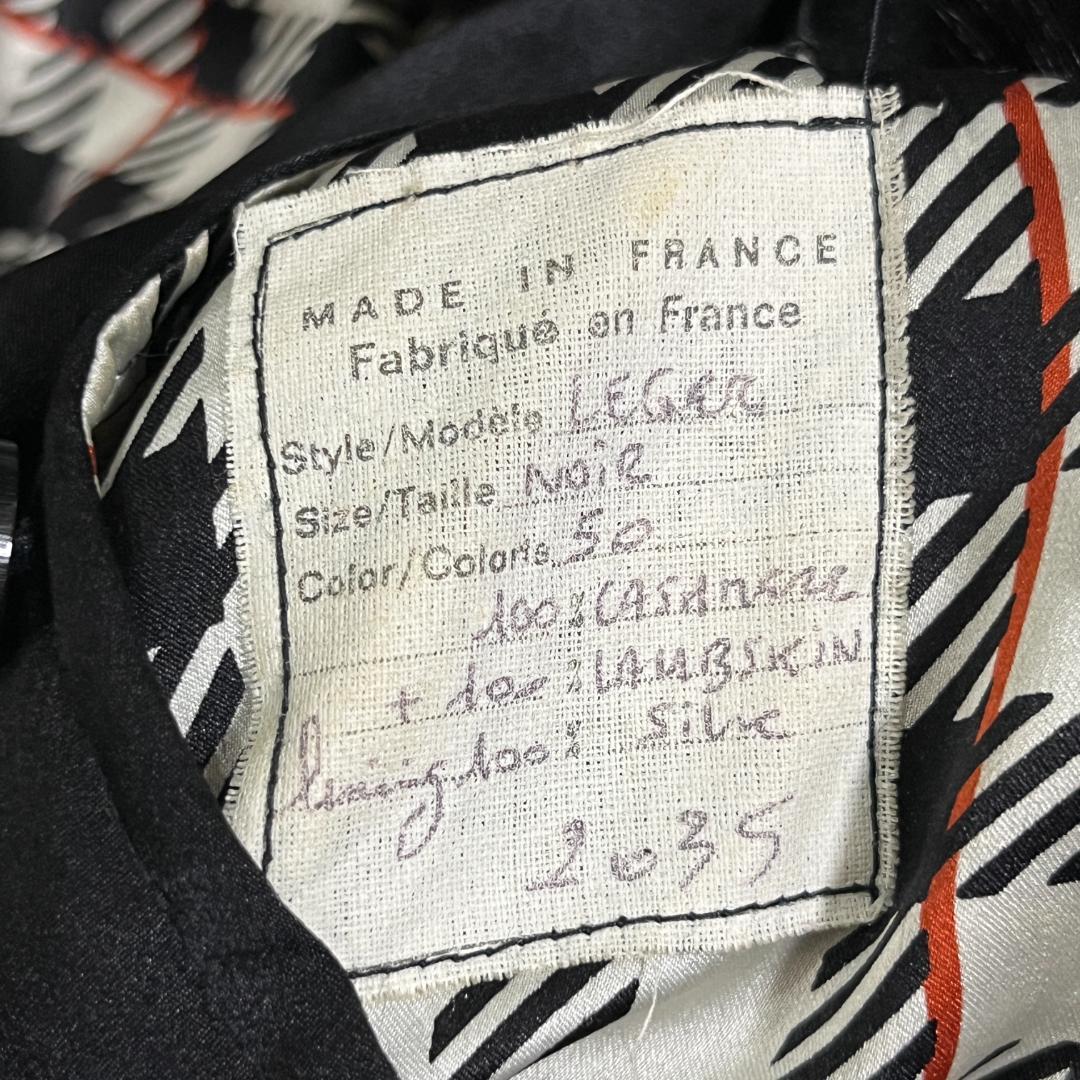 ZILLI フランス製 カシミヤ×シルク×ラムレザー 総柄 高級ジャケット XL