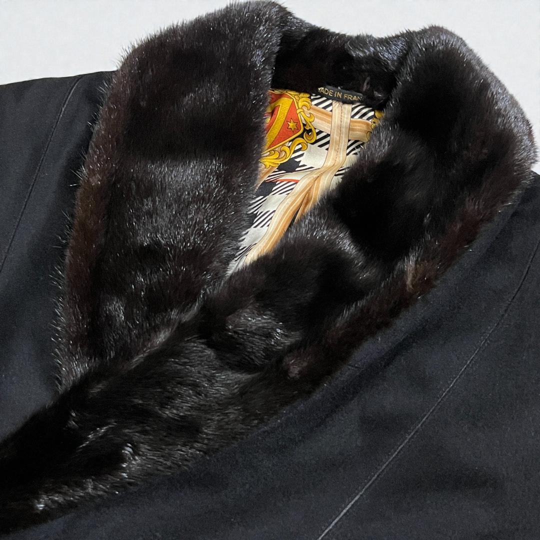 ZILLI フランス製 カシミヤ×シルク×ラムレザー 総柄 高級ジャケット XL