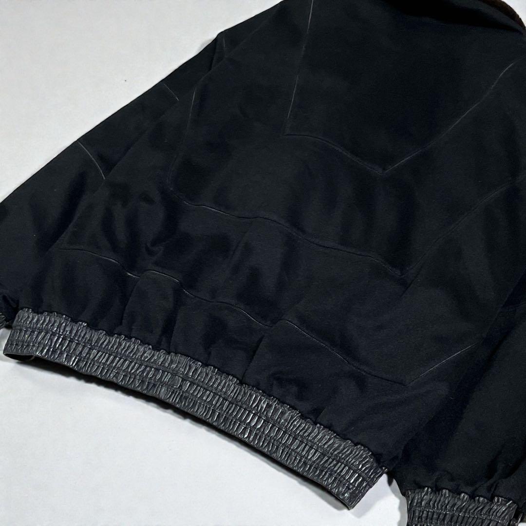 ZILLI フランス製 カシミヤ×シルク×ラムレザー 総柄 高級ジャケット XL