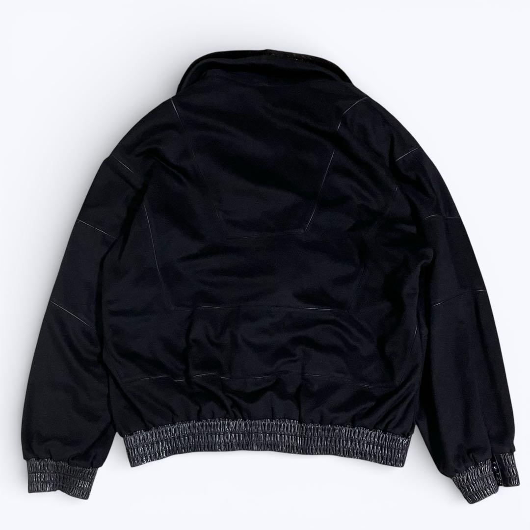 ZILLI フランス製 カシミヤ×シルク×ラムレザー 総柄 高級ジャケット XL