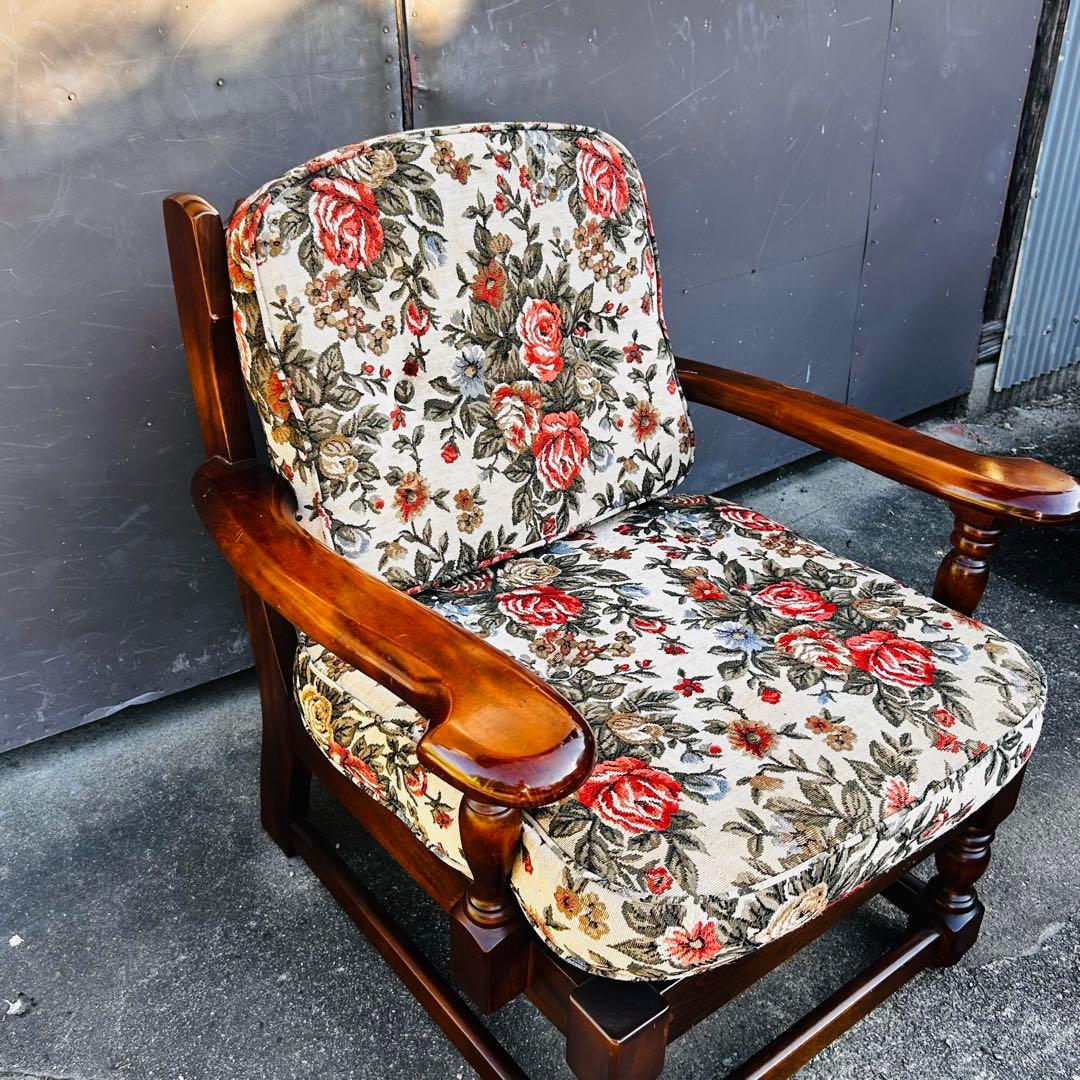 【美品】白川家具　飛騨高山　一人がけチェア　高級