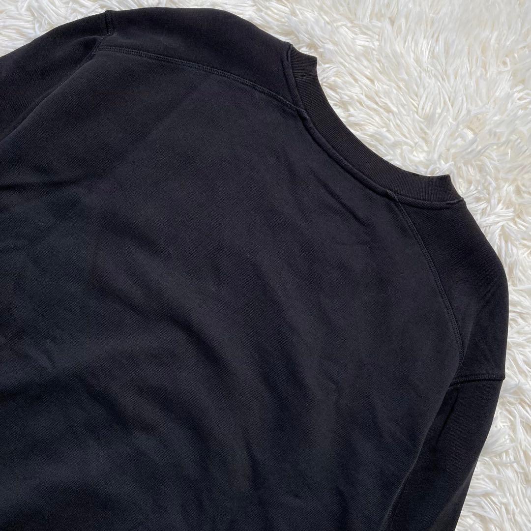 極美品 MONCLER モンクレール ラバーロゴ トレーナー ブラックL