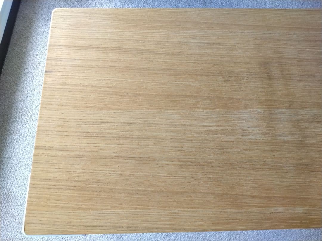 【訳あり】MUJI無印良品 スチール脚木製デスク/オーク材90cm学習机テーブル