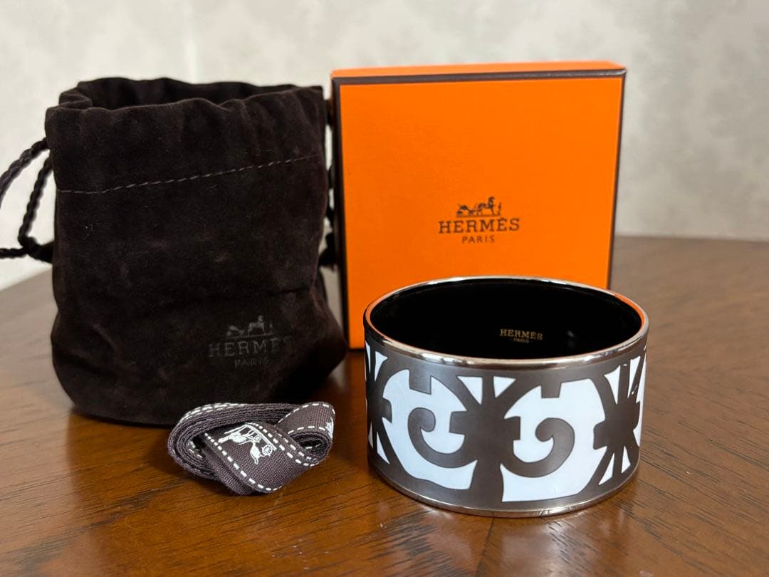 HERMESエルメスバングル エマイユ ガダルキヴィール TGMブレスレット