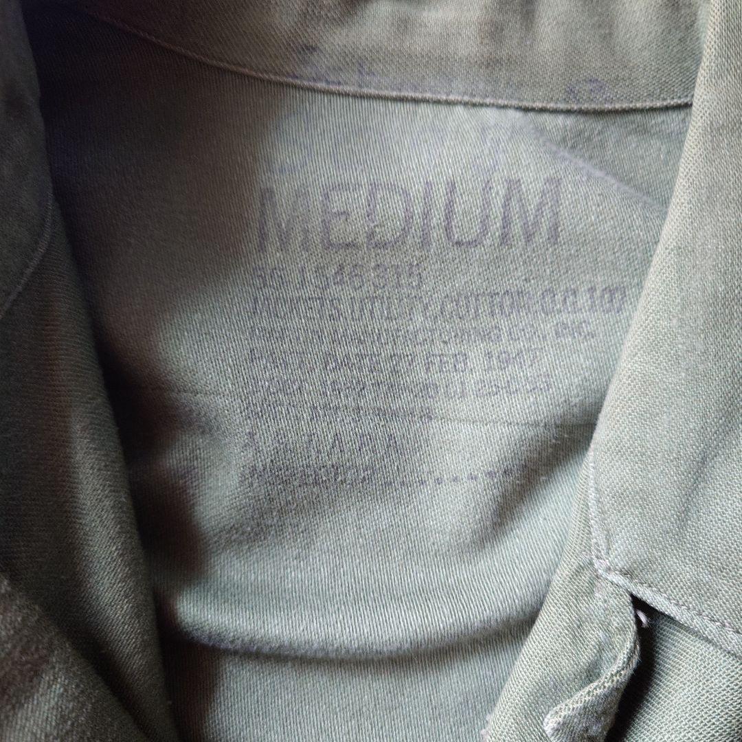 ビンテージOG107 ミリタリー ユーティリティシャツ M 50年代 初期モデル