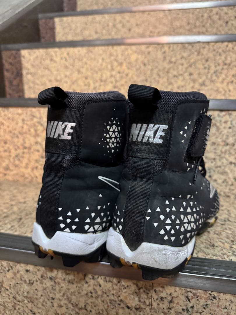 ☆*☆様 NIKE アメフト スパイク28 cm ハイカット ブラック/シルバー