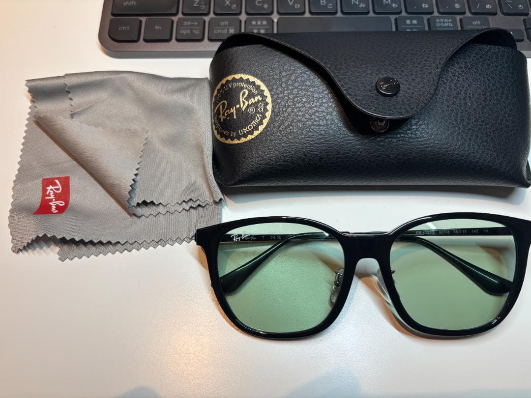 Ray-Ban RB4333D スクエア 黒緑 GEOfit 美品