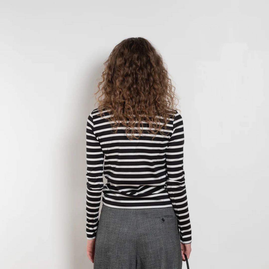 新品Julie Kegels TURTLE NECK / BLACK WHITE