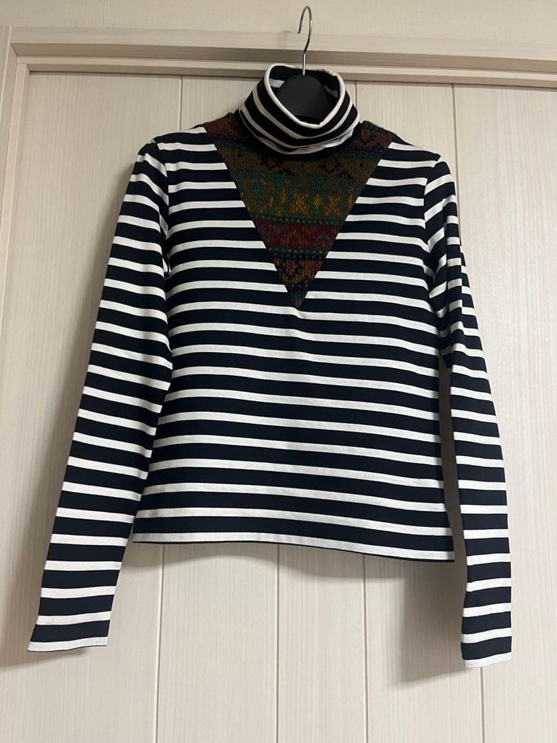 新品Julie Kegels TURTLE NECK / BLACK WHITE