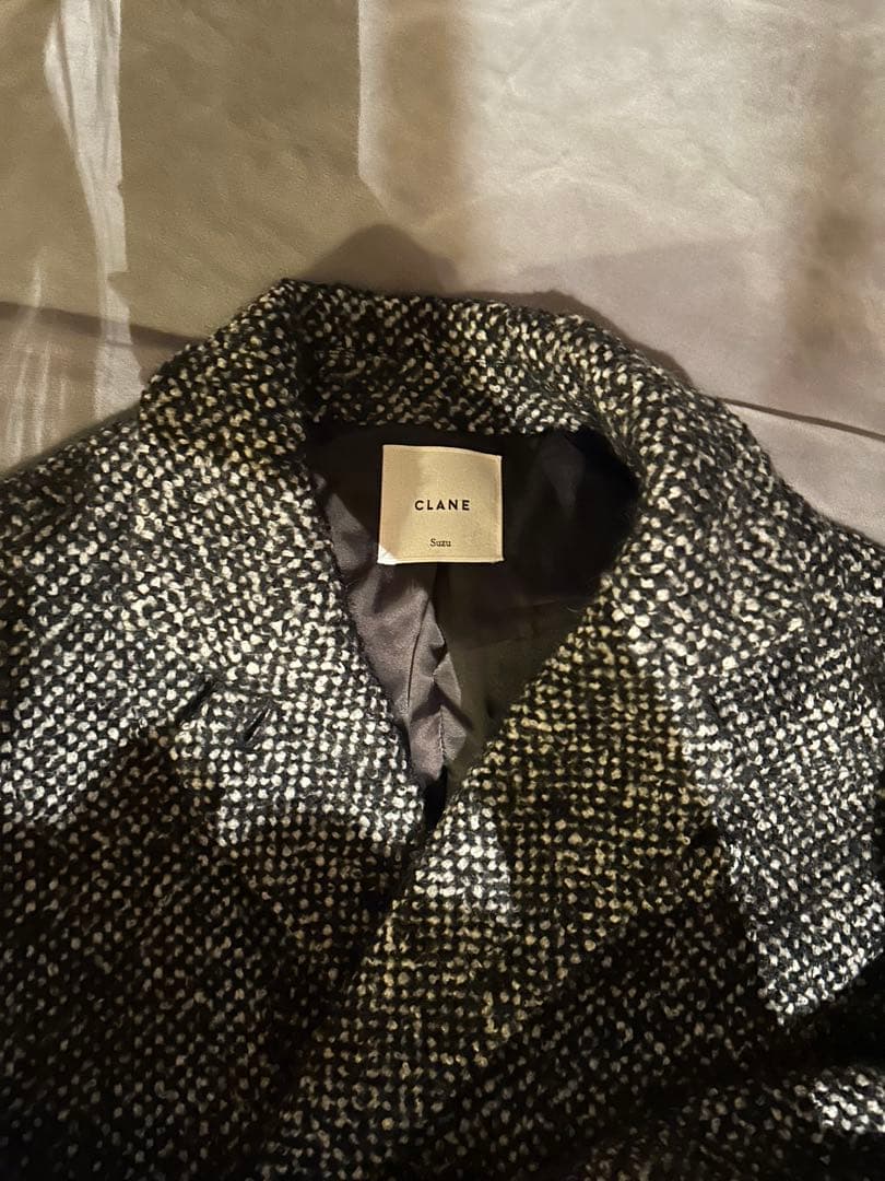 【値下げ】CLANE テーラードジャケット ブラック・ホワイト