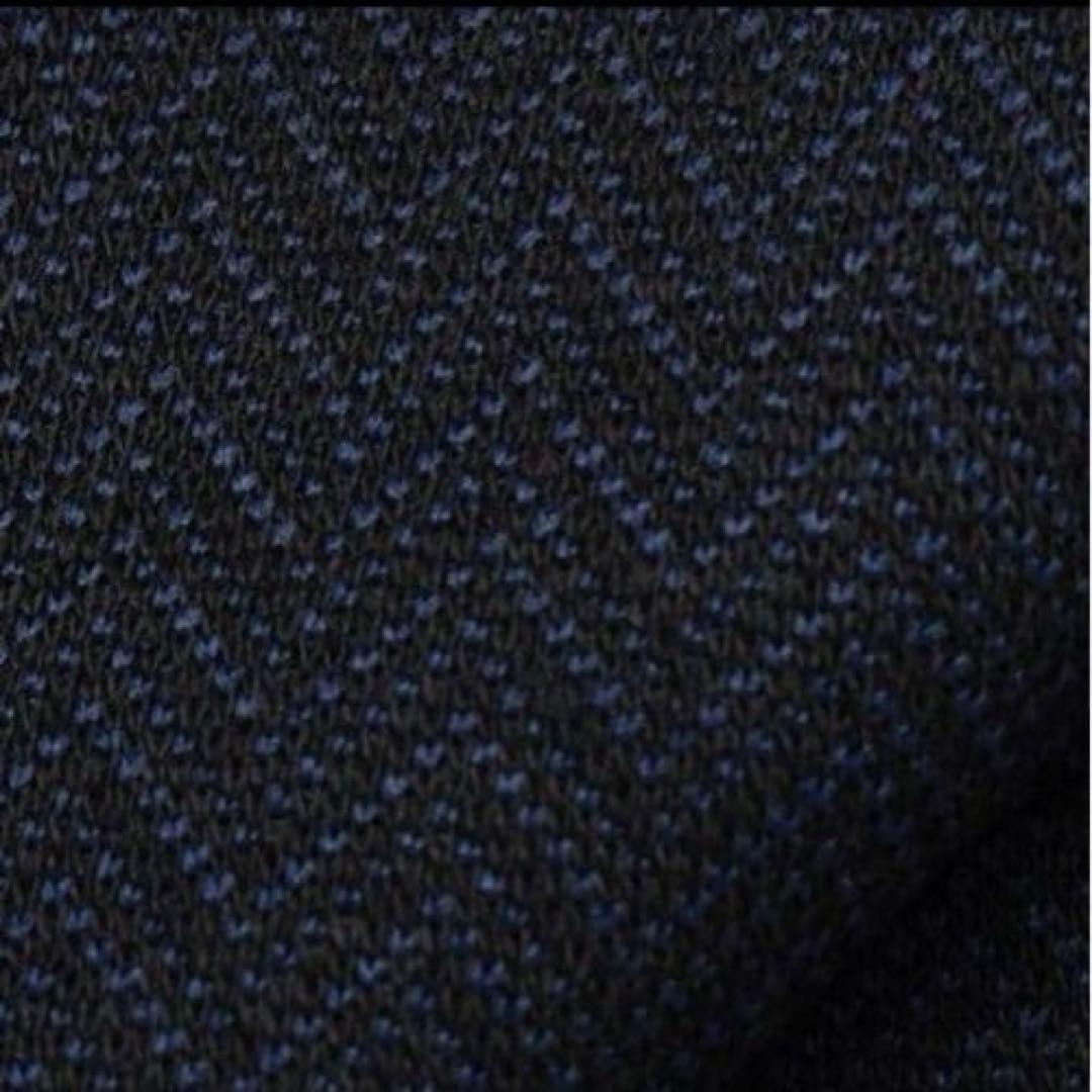 未使用タグ付【金のパジャマスーツ】プレミアムウールジャージセット 紺無地調　M