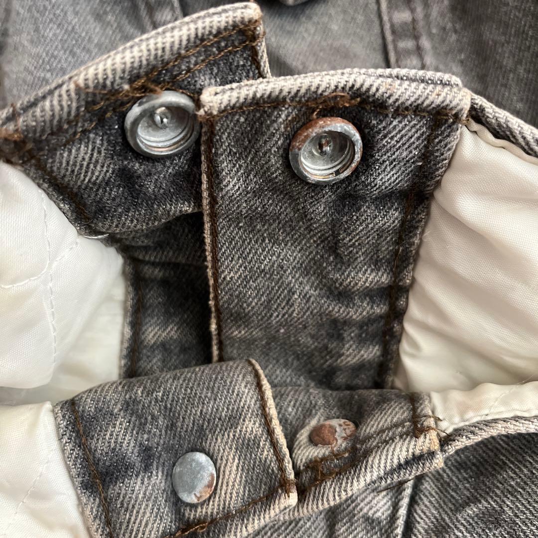 80s LEVI'S 裏ボア 先染め ブラック Gジャン アメリカ製 38R