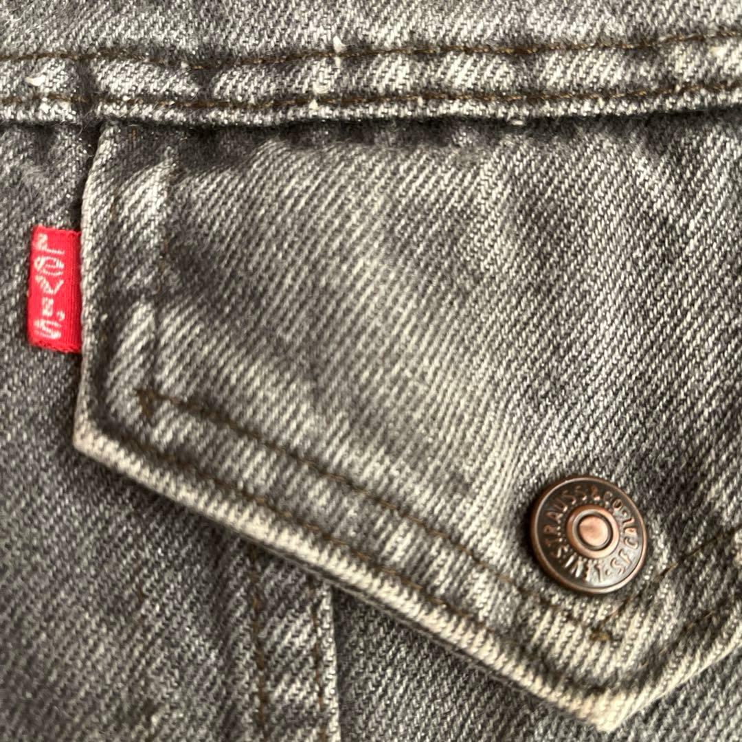 80s LEVI'S 裏ボア 先染め ブラック Gジャン アメリカ製 38R