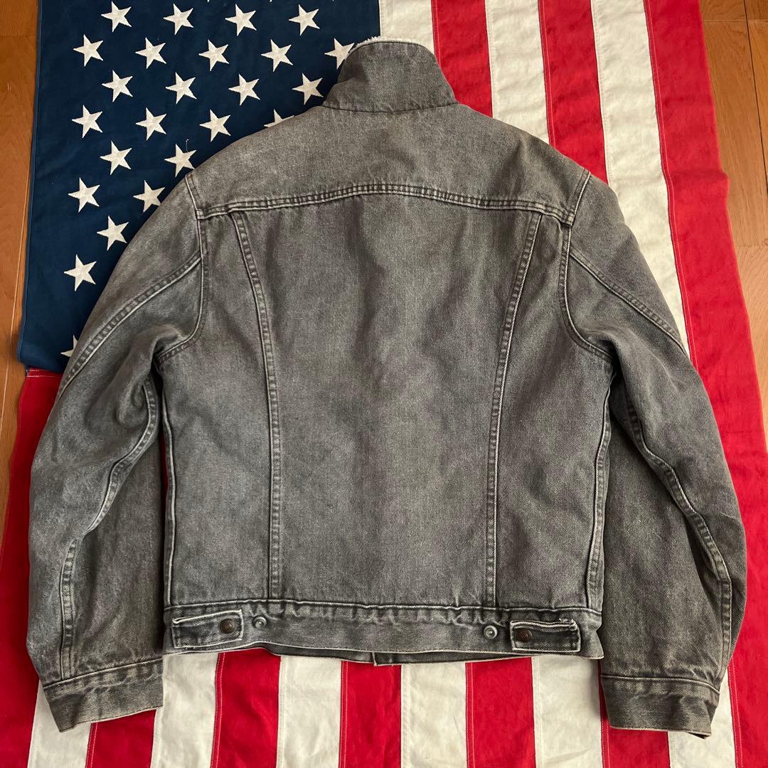 80s LEVI'S 裏ボア 先染め ブラック Gジャン アメリカ製 38R