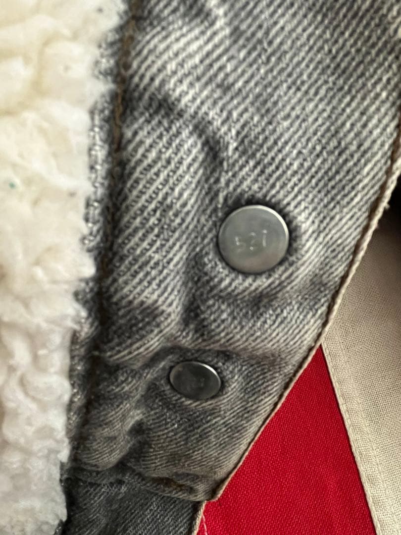 80s LEVI'S 裏ボア 先染め ブラック Gジャン アメリカ製 38R