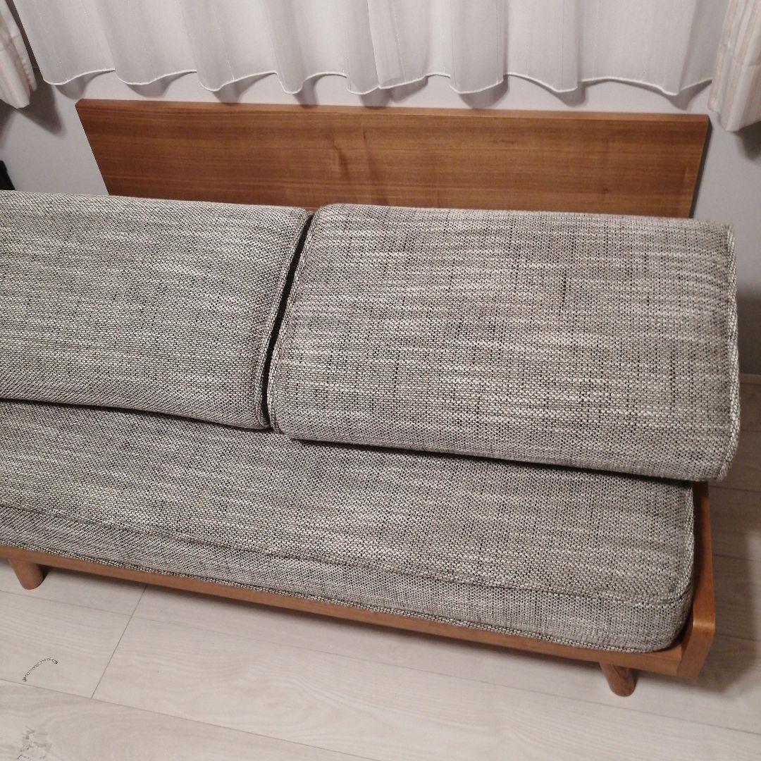 ウニコ　ALBERO(アルベロ)　カバーリングソファ 2シーター チークカラー