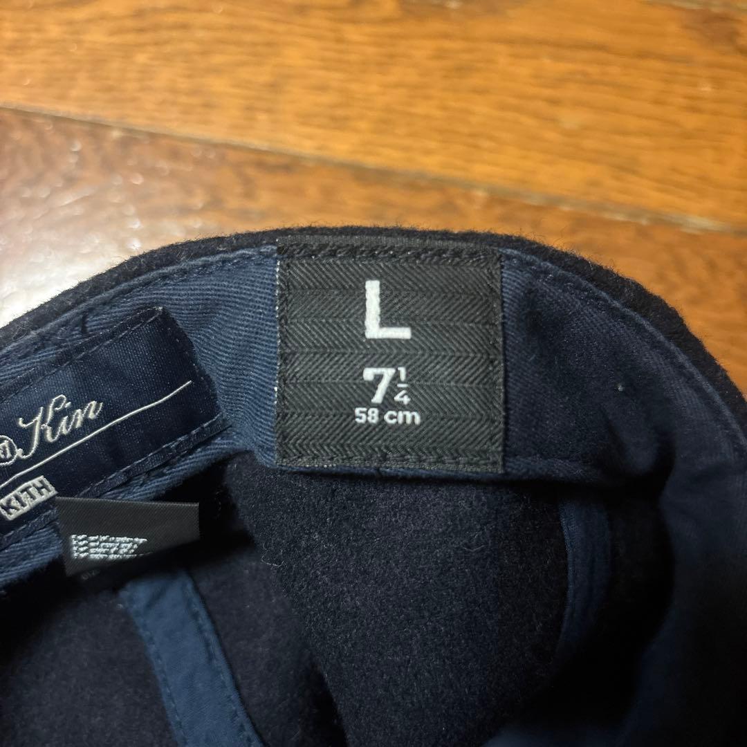 Kith ネイビー ベースボールキャップ LARGE
