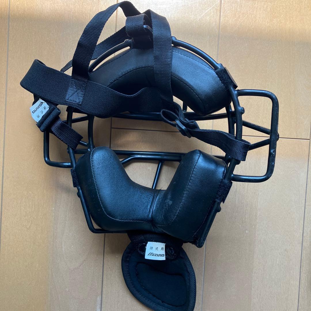 ミズノ キャッチャー用防具一式 黒