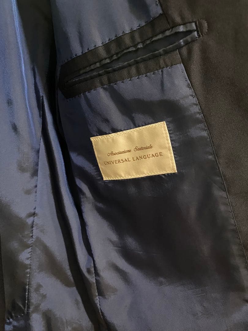 【universal language】ネイビー ビジネススーツ　Lサイズ