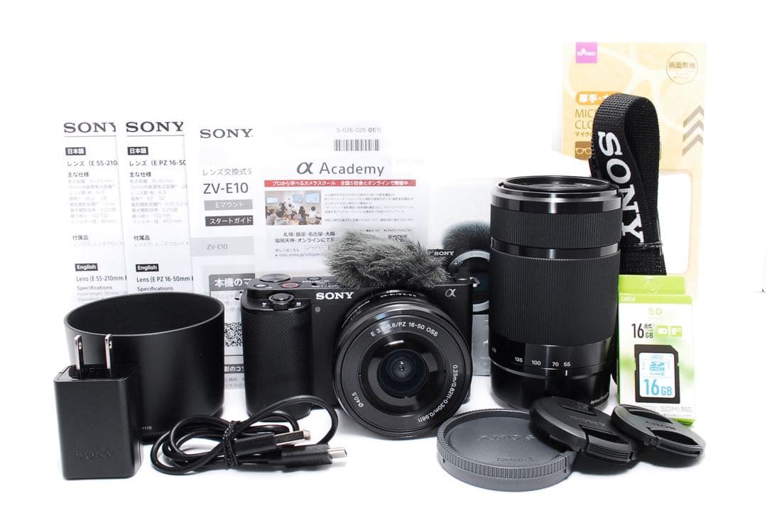 【美品＆動作良好】SONY ZV-E10 ダブルレンズセット 付属品多数 初心者